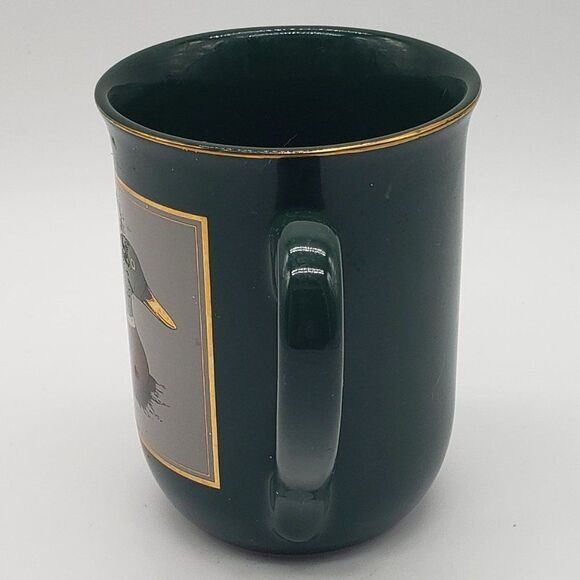 Otagiri Vintage Green Gold Trim Mallard Duck Mug - Picture 4 of 8